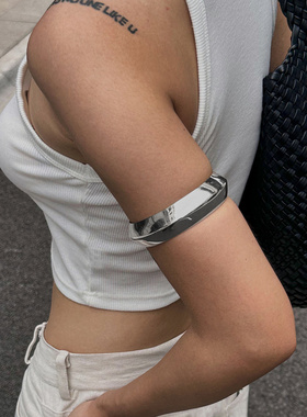 欧美跨境饰品个性设计感弧形光面