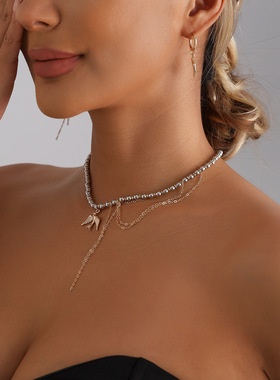 欧美跨境饰品几何混色CCB串珠飞