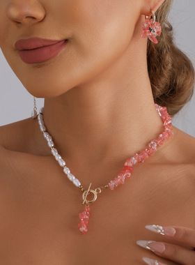 欧美跨境饰品温柔甜美ins风碎石