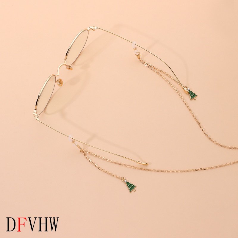 欧美跨境饰品 气质滴釉流苏圣诞眼镜链女 时尚金属链条眼镜配饰,淘宝优惠券,粉丝福利购,淘宝优惠卷