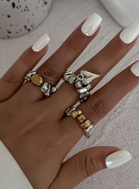 欧美跨境个性碎银不规则CCB项链