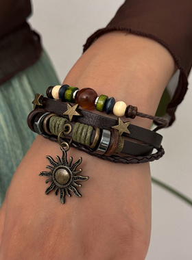 欧美跨境饰品民族风木珠串珠编织