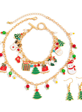 欧美跨境创意圣诞树礼物吊坠