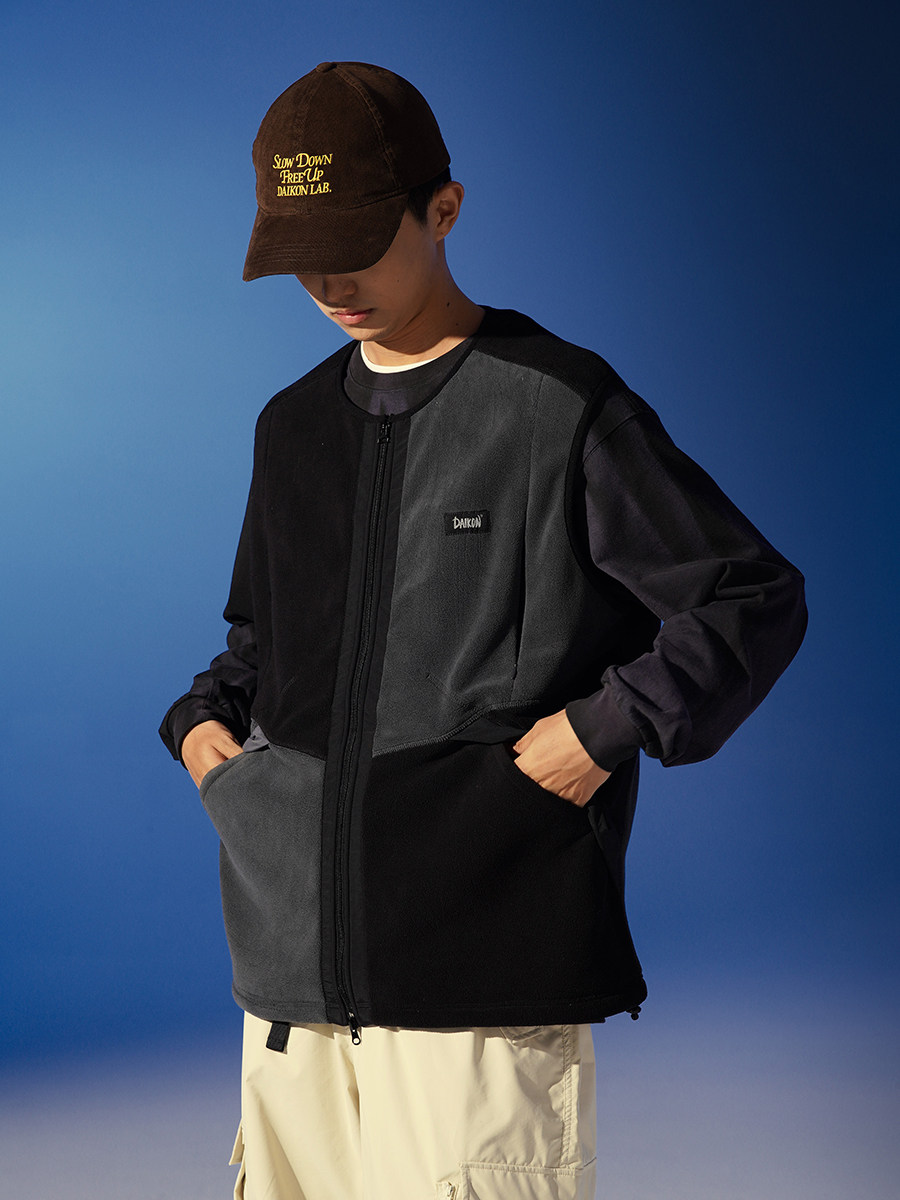 DAIKON Lab 23aw Warm Vest山系户外重磅奥绒保暖拼接休闲马甲,淘宝优惠券,粉丝福利购,淘宝优惠卷