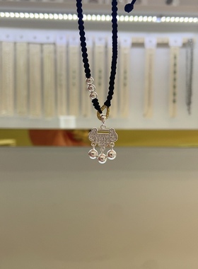 2022新款纯银平安锁99女民族风