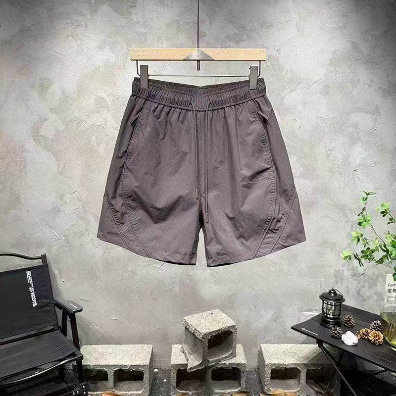 2025春夏男士简单设计感线条百搭时尚潮流抽绳短裤工装休闲,淘宝优惠券,粉丝福利购,淘宝优惠卷