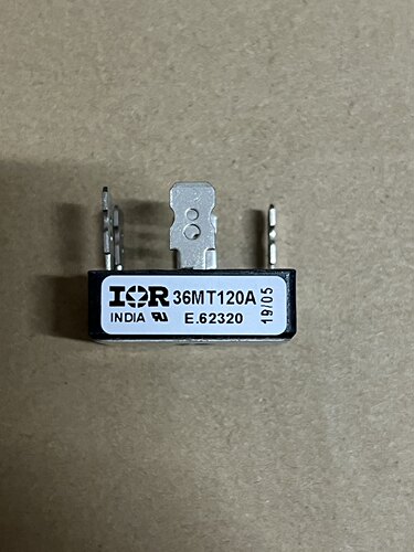 进口全新三相整流桥36MT160A 银脚 现货 5脚36A1600V直拍当天发货 - 图1