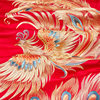 High-end new Chinese style dragon and phoenix wedding all-cotton embroidery four-piece wedding set pure cotton dowry red quilt wedding room bedding