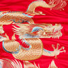 High-end new Chinese style dragon and phoenix wedding all-cotton embroidery four-piece wedding set pure cotton dowry red quilt wedding room bedding