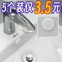 Face Basin Overflow hole Choke Plug Washbasin Full Water Cover Seal Anti-Leak Wash Basin Overflow plug Decorative Lid