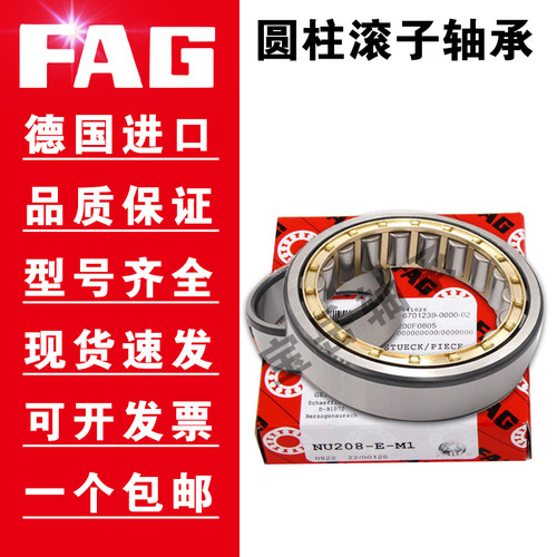 FAG德国进口圆柱滚子轴承NJ1008 1009 1010 1011 1012 1013-XL-M1 - 图1