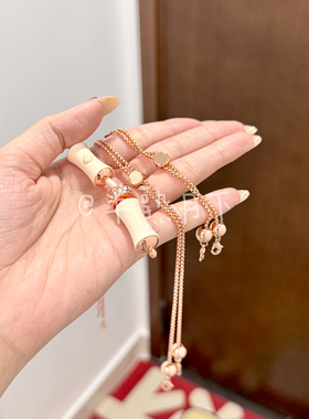 半熟月下竹子手链项链精美小饰品穿搭好物