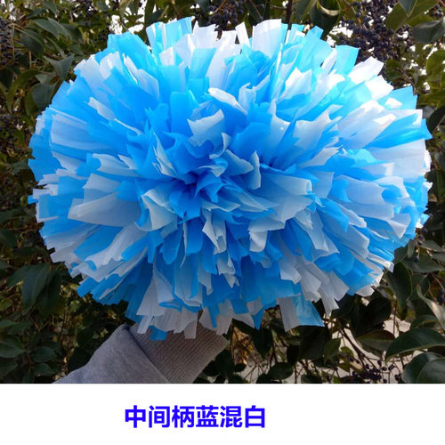 啦啦操花球亚光拉拉队手花啦啦队花球大号运动会健美操舞蹈球道具 - 图1