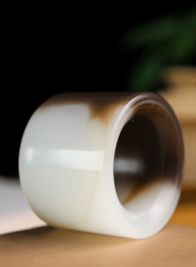 和田玉糖玉扳指男款大拇指