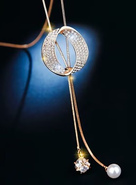 轻奢气质毛衣链秋冬爆款配饰