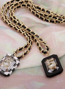 轻奢高级感毛衣链气质百搭配饰