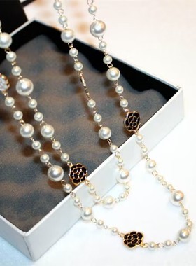 气质长款毛衣链高级感百搭饰品