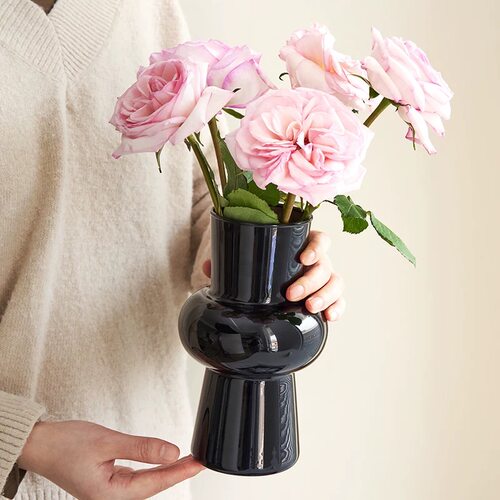 中古玻璃花瓶ins风高颜值鲜花干花水培花器客厅餐桌卧室摆件装饰 - 图1