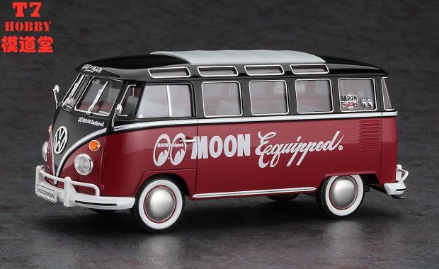 长谷川1/24拼装车模Volkswagen Type2小巴 Moon Equipped 20524-图0