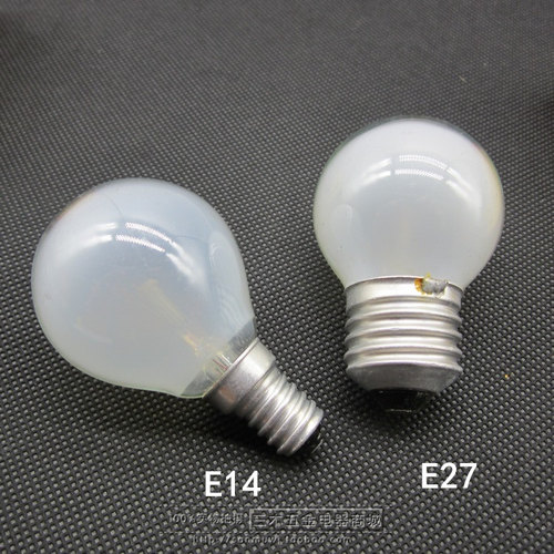 254060100W白织钨丝普通调光灯泡E27E14磨砂透明球型泡尖水晶吊灯 - 图1