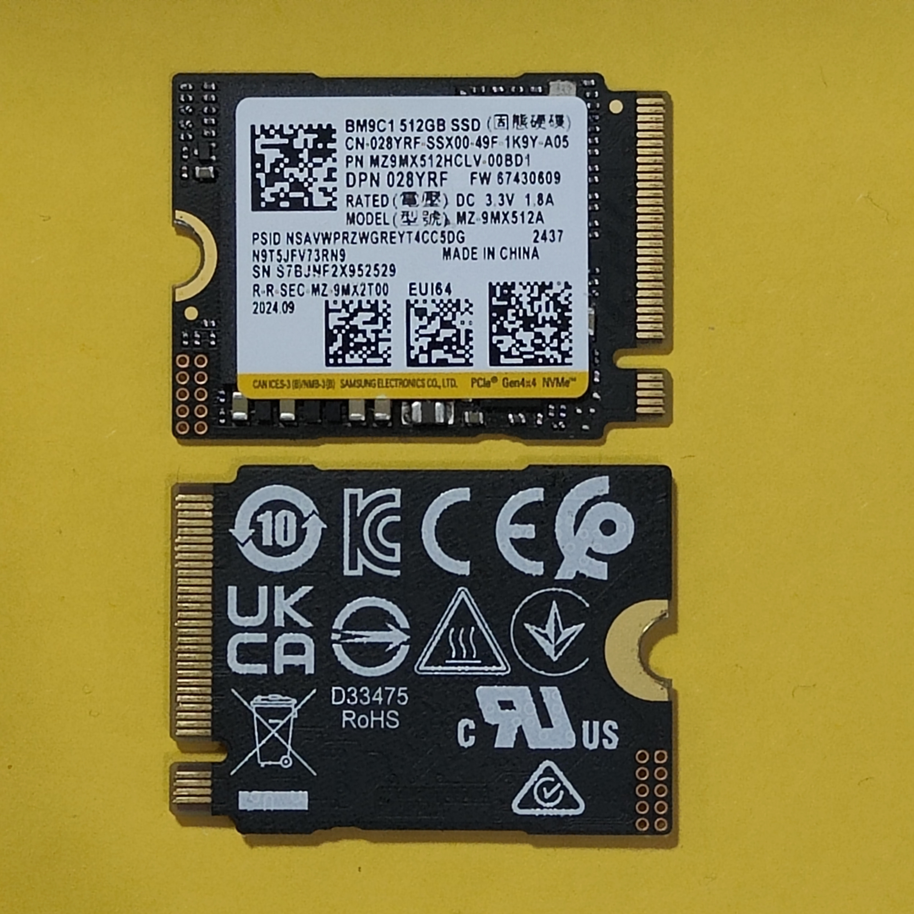 戴尔原装2230-M2固态硬盘西数SN740海力士PVC10东芝BG6三星PM9C1a - 图2