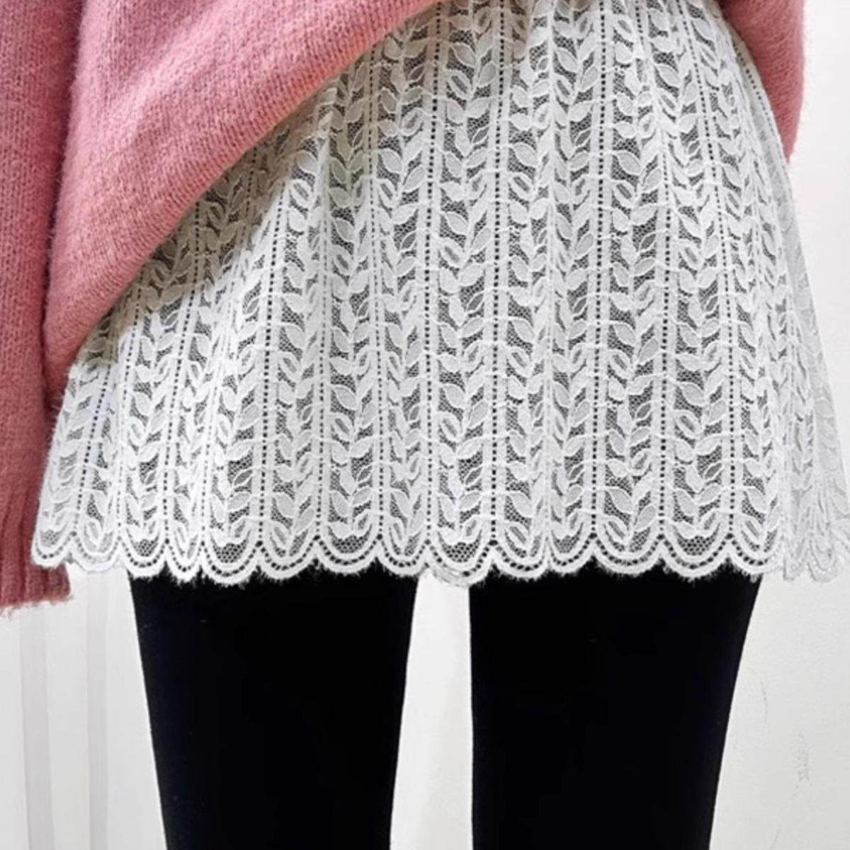 蕾丝屁帘女下摆秋冬卫衣遮屁股臀打底裤神器半截毛衣叠穿内搭裙子,淘宝优惠券,粉丝福利购,淘宝优惠卷