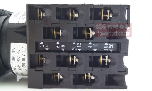 tayee上海天逸20A万转开关LW42A2/LF凸轮转换选择开关多档位定做 - 图1