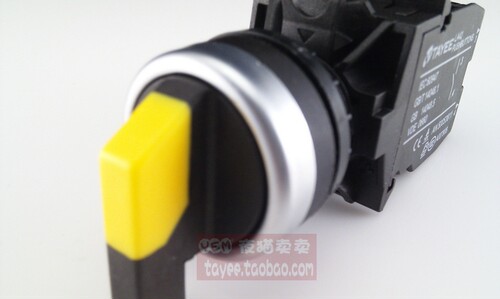 tayee三位旋钮选择开关22mm上海天逸LA42X3-20/11三档开关按钮 - 图0