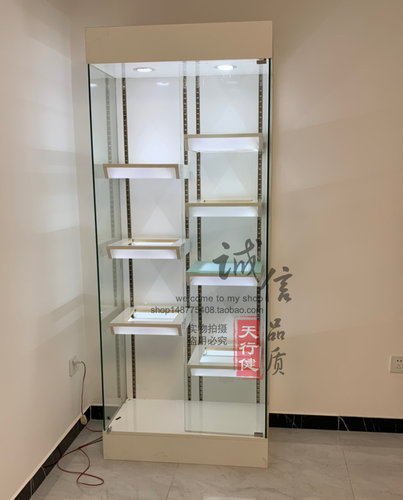 北京定做雕像展柜手办模型柜乐高高达玩具展示柜兵人玻璃柜奖杯柜 - 图3