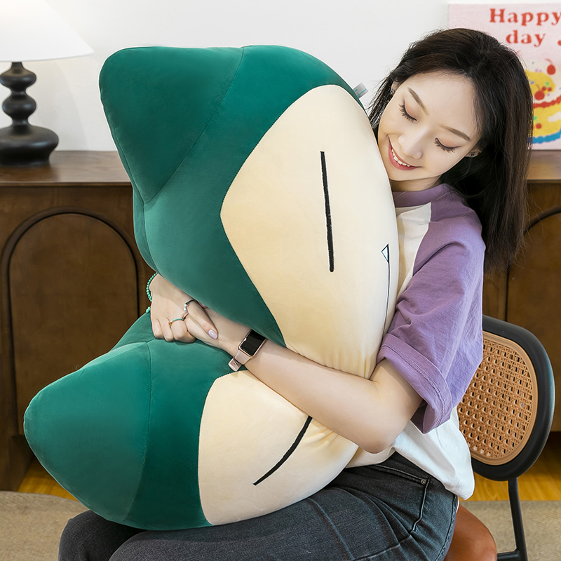 可爱卡比兽靠枕玩偶毛绒玩具公仔睡觉抱枕床上布娃送朋友生日礼物 - 图0