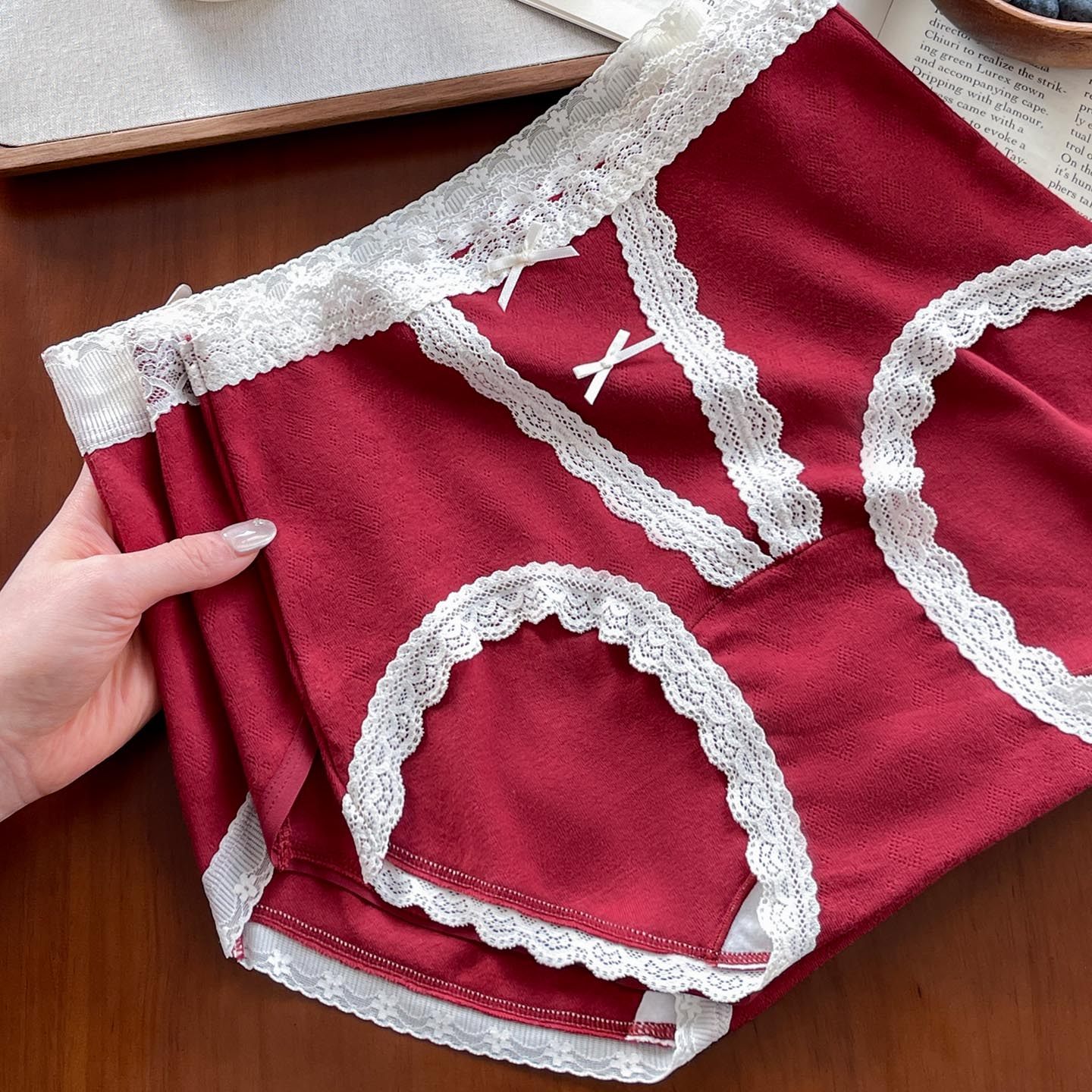 红色高腰内裤女2025新款本命年纯棉抗菌加长裆收腹包臀女士三角裤,淘宝优惠券,粉丝福利购,淘宝优惠卷