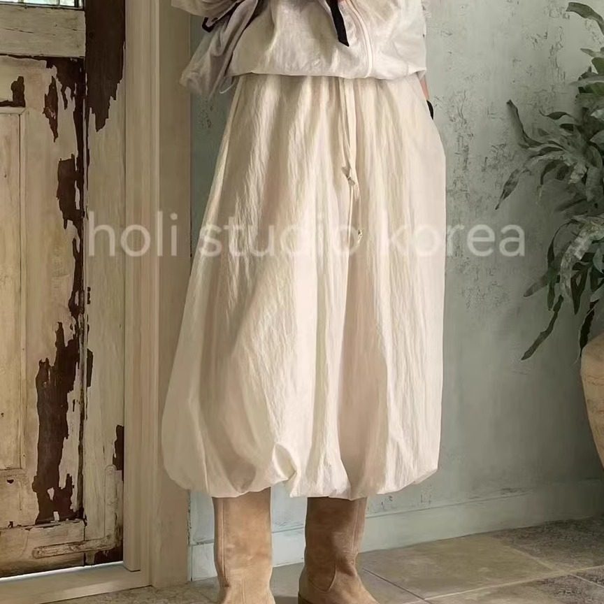 SALE 原319韩国代购atmosphere 新款女士半身裙松紧腰纯色通勤,淘宝优惠券,粉丝福利购,淘宝优惠卷