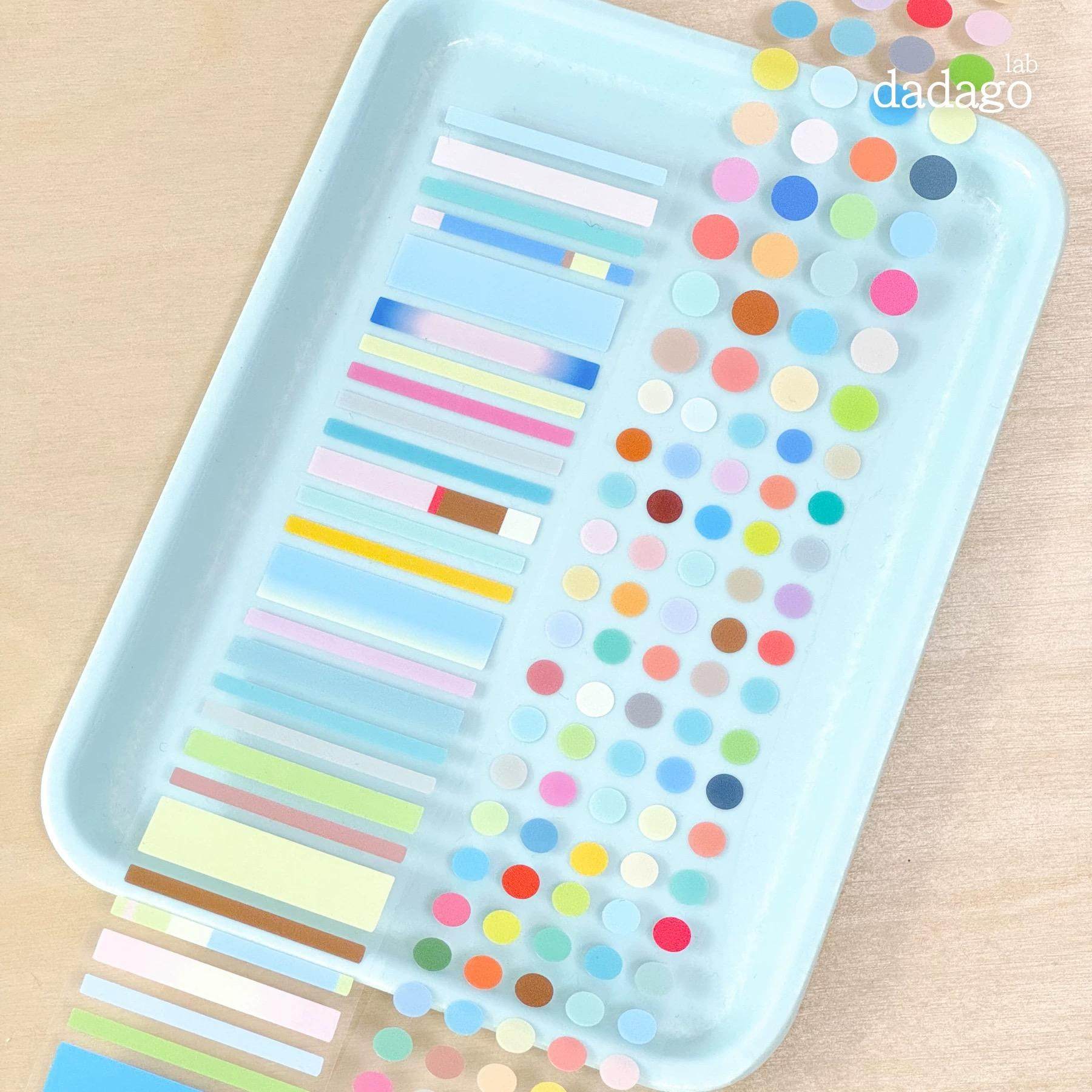 浮光分装 dadagolab 双透切膜胶带手帐基础圆点拉条方块贴纸卷ins,淘宝优惠券,粉丝福利购,淘宝优惠卷
