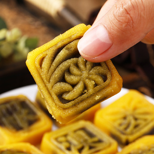 老香斋绿豆糕上海特产豆沙馅老式城隍庙字号传统糕点甜点零食点心 - 图2