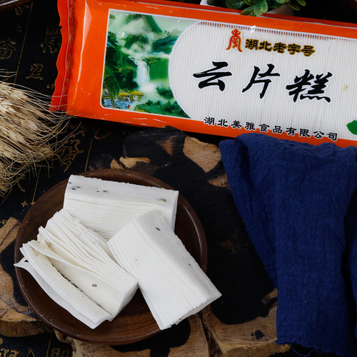 湖北特产农家味武穴美雅云片糕糯米桂花糕传统手工糕点休闲小零食 - 图1
