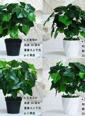 仿真植物装饰花卉小摆件餐桌家居客厅桌面盆栽室内假绿植落地盆景