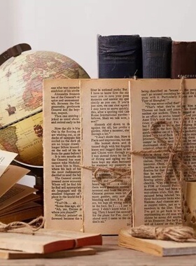 新中式复古中文外文老旧书陈列装饰二手 旧书捆摄影道具摆件饰品