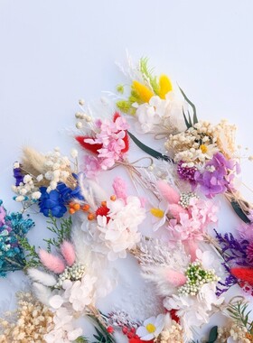 花束真花跨境新郎小迷你永生干花亚马逊贺卡小花胸针花花花束花束