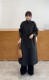2025 Winter Thickened Stand Collar Double-sided Wool Coat Women's Long Korean Style A-Type Lace-Up Skirt Wool Coat
