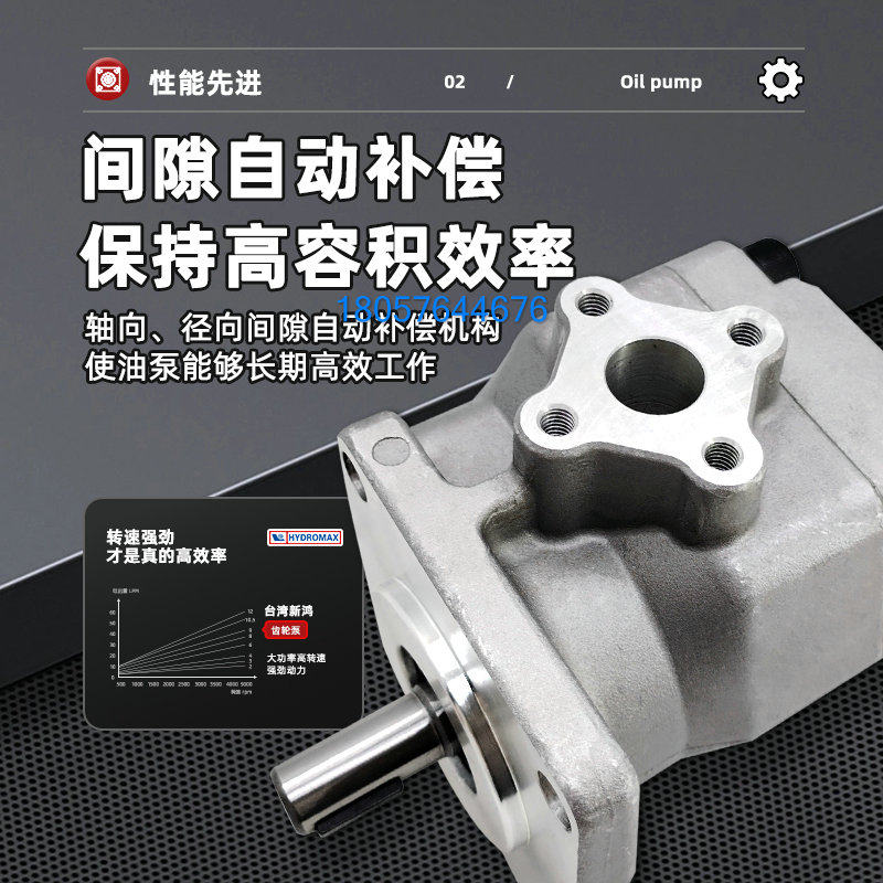 HYDROMAX台湾新鸿液压齿轮泵HGP-2A-F12R F11R F10R F9R F8R F6R,淘宝优惠券,粉丝福利购,淘宝优惠卷