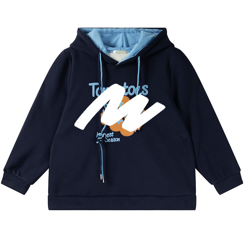 韩系休闲风减龄刺绣加绒上衣胖莹莹大码女装秋冬撞色遮肉连帽卫衣,淘宝优惠券,粉丝福利购,淘宝优惠卷