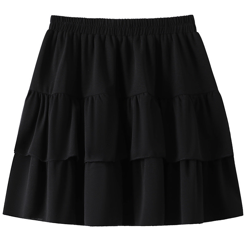 300斤显瘦蛋糕短裙胖仙女莹莹特大码女装胖mm高腰A字荷叶边半身裙,淘宝优惠券,粉丝福利购,淘宝优惠卷