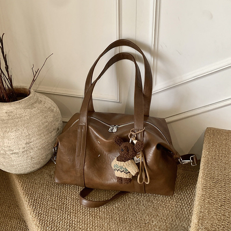 2025新款潮酷手提旅行包包女士韩版休闲托特包大容量行李包斜挎包,淘宝优惠券,粉丝福利购,淘宝优惠卷