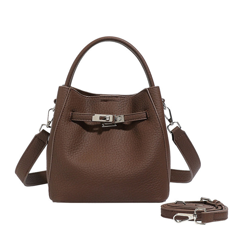 2025新款时尚百搭单肩包斜挎包高级感小众设计手提包水桶包菜篮子,淘宝优惠券,粉丝福利购,淘宝优惠卷