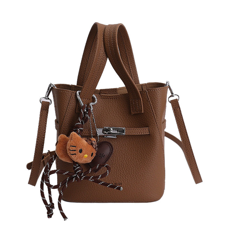 复古荔枝纹小包包女2026新款手提菜篮子水桶包时尚百搭单肩斜挎包,淘宝优惠券,粉丝福利购,淘宝优惠卷