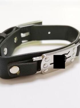 动漫周边忍者木叶标志皮质叛忍皮革手环欧美合金手镯流行手链