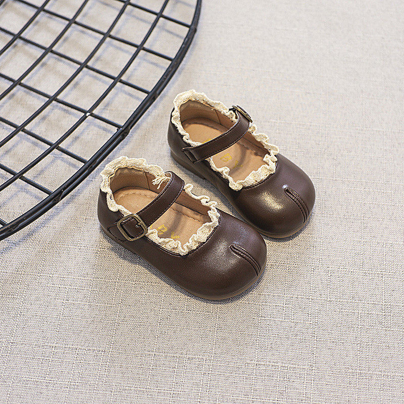 女童春秋款韩版小香风公主风皮鞋软舒适底假分趾单鞋,淘宝优惠券,粉丝福利购,淘宝优惠卷