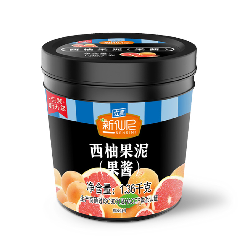 新仙尼西柚果泥1.36kg满杯红柚含果肉红葡萄柚果酱自助餐果汁原料 - 图3