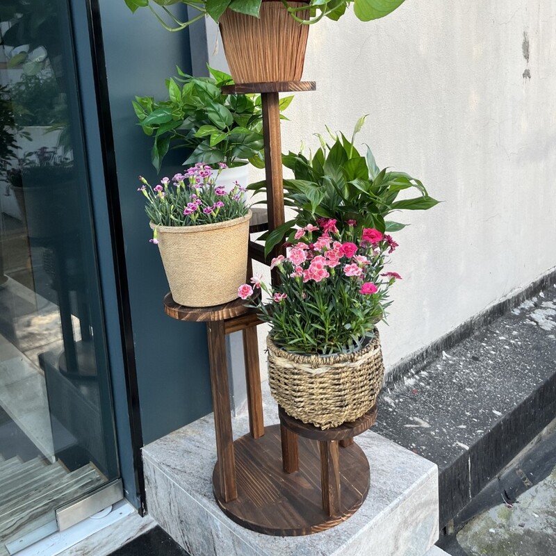 辈辈爱室内外阳台花架子实木多层落地式绿萝绿植架客厅装饰,淘宝优惠券,粉丝福利购,淘宝优惠卷