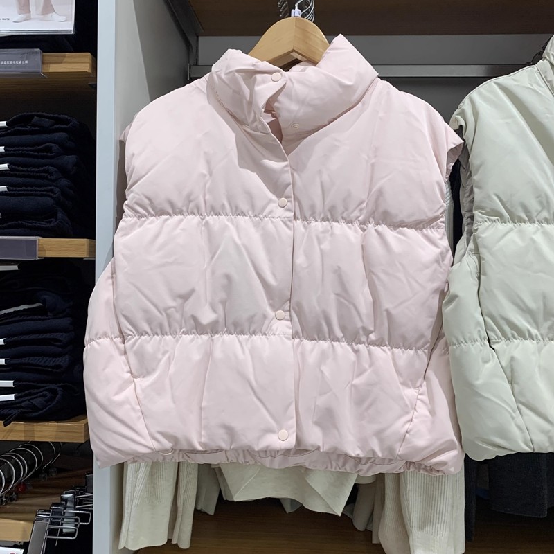 女装羽绒短背心外套夹克马甲2024秋冬新款小个子高级感马夹472014,淘宝优惠券,粉丝福利购,淘宝优惠卷